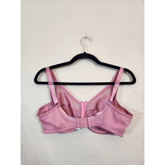 Wacoal Women's Pink Stretch Comfortable Adjustable Clasp Balconette Bra Size 38C - Picture 2 of 4
